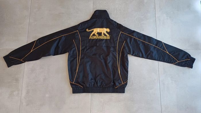 Trackjacket veste survêtement coupe vent Airness vintage 2000 oversize taille L logo brodé - photo numéro 7