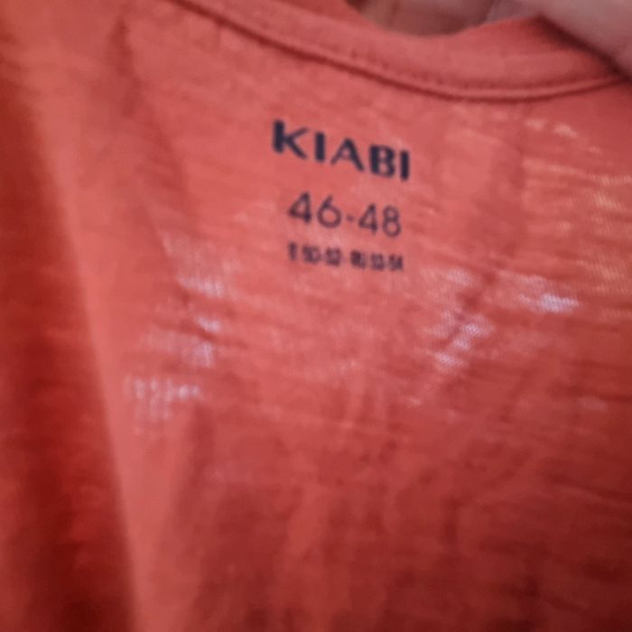 Tshirt corail rose 46 48 kiabi manches longues neuf sans étiquette jamais porté - photo numéro 3