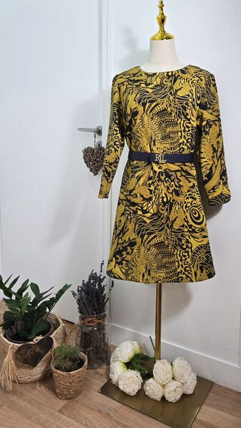 Robe jaune et bleu marine H&M taille 40