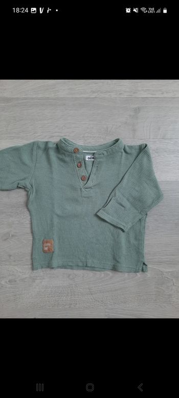 T-shirt manches longues 6 mois