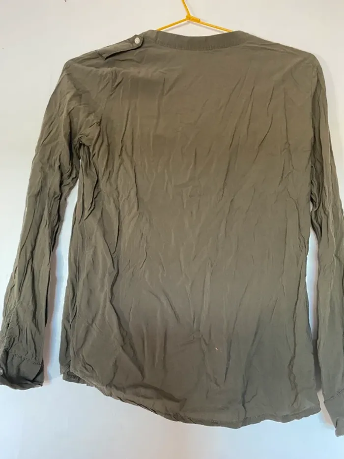 Chemise Mim verte attention manque boutons taille 34 - photo numéro 5