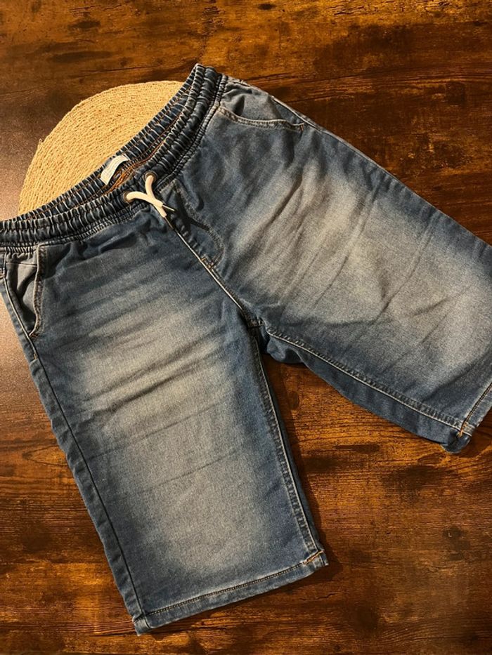 Short en jean garçon