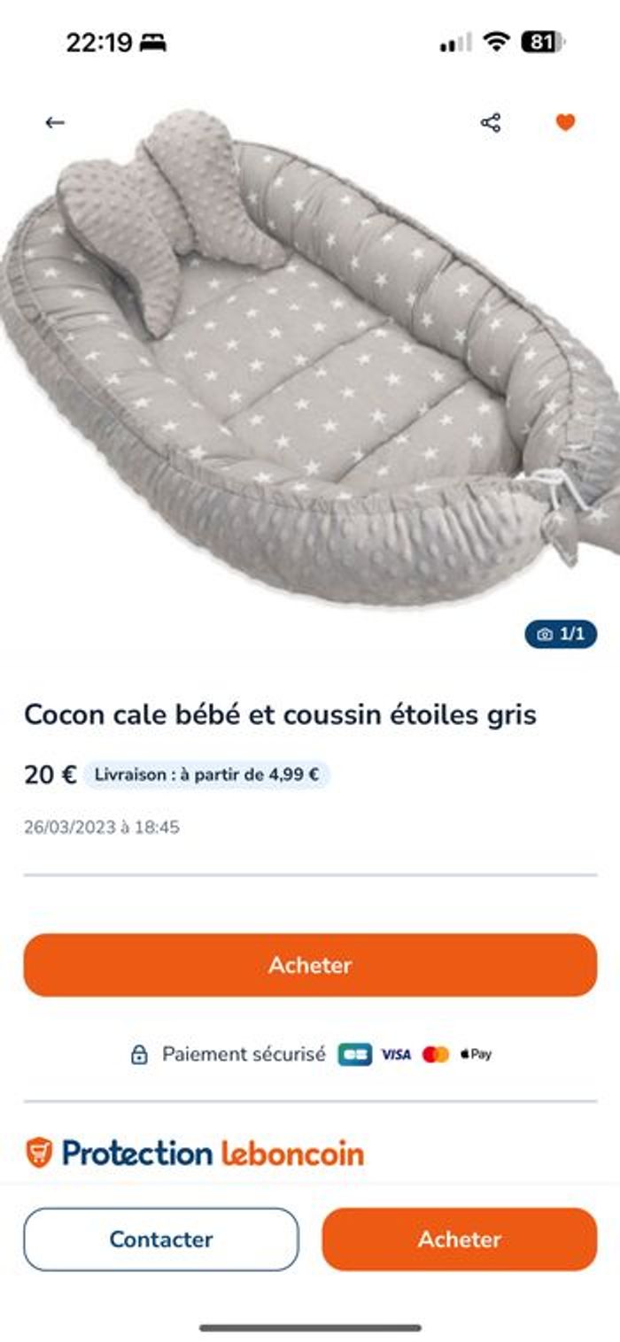 Cocon cale bébé - photo numéro 2