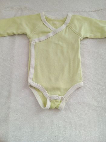 Boddy coton 1 mois vert pomme