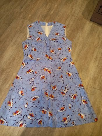 Robe trapèze été mauve T.40