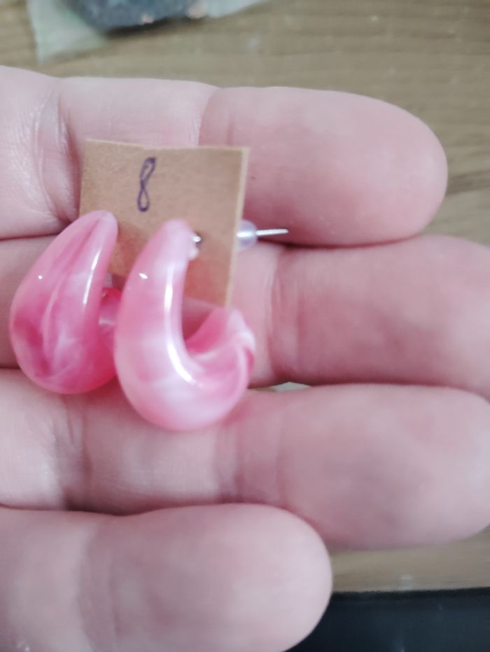 Boucles d'oreilles goutte d'eau - photo numéro 2