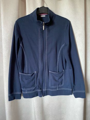 Gilet sportwear bleu marine 38/40 Damart