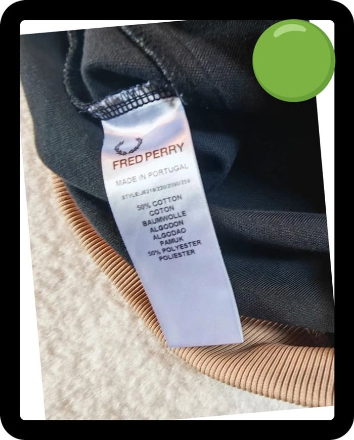Veste de Survêtement Fred Perry Iconique - Noir / Beige / Violet - Taille XS - État Impeccable ! - photo numéro 7