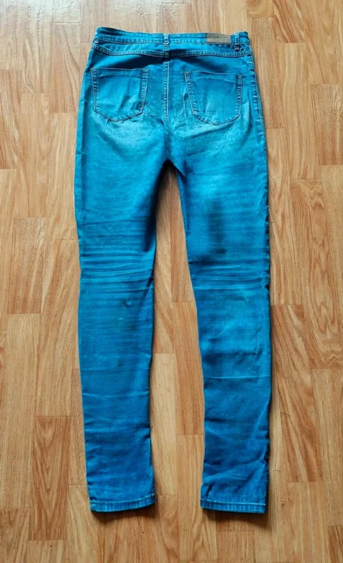 Jean skinny bleu délavé denim - Taille 36 C&A - photo numéro 2