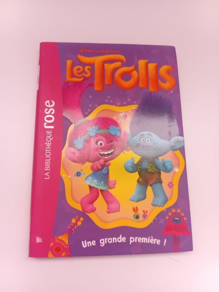 Roman Les Trolls Une grande première Dreamworks Bibliothèque Rose