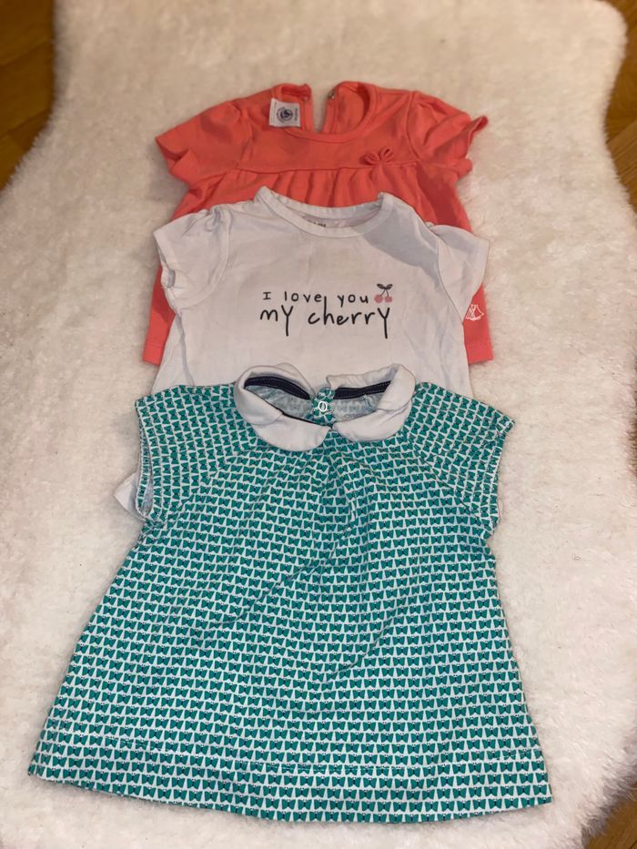 Lot 5 combi 6 hauts bébé fille - photo numéro 3