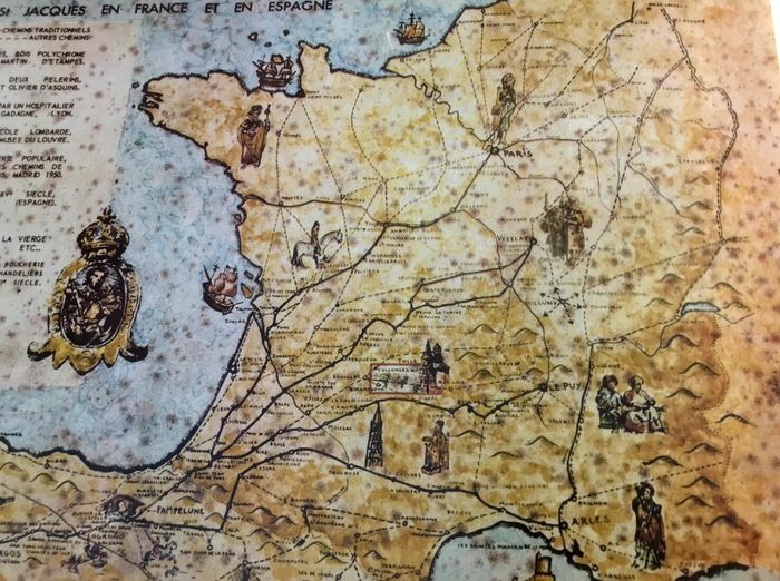 Affiche / Carte Les Chemins Français de Saint Jacques en France et en Espagne Les Amis de Collonges - photo numéro 6