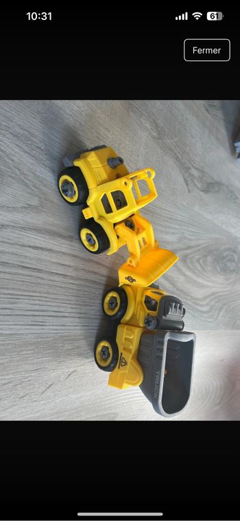 Lot tracteur pelle + camion