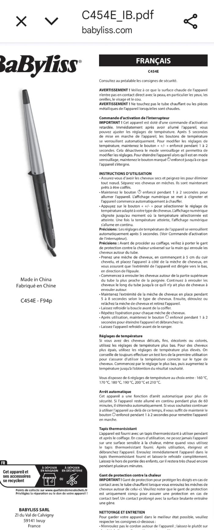 Babyliss boucleur - photo numéro 6
