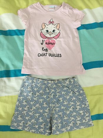 lot tee shirt +short 2 ans