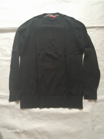 Pull fin noir homme Tissaia taille M