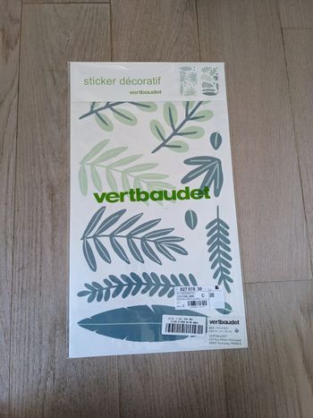 Stickers murales vertbaudet nature/vegetal neuf