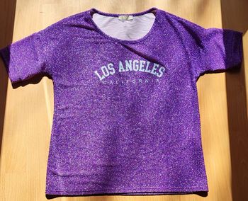 T-shirt manches courtes brillant