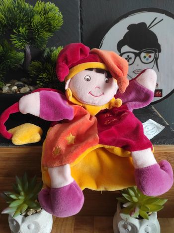 Marionnette Doudou Compagnie DC1057 mario Magicien Multicolore  Etoile Lutin