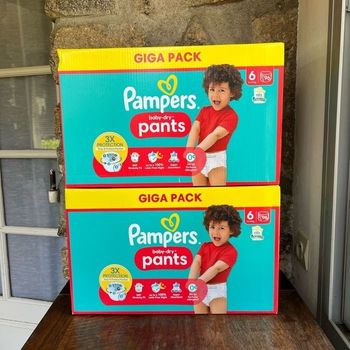Lot 2 cartons Pampers Taille 6 : 192 pants couches Pants