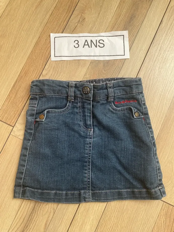 Jupe en jean terre de marins 3 ans