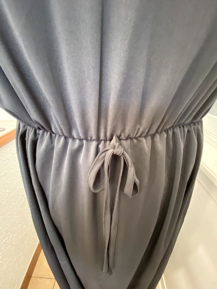 Robe longue noire  manches papillon à nœud Shein curve 0Xl - photo numéro 2
