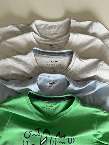 Lot de 5 t-shirts Cyrillus 3 ans