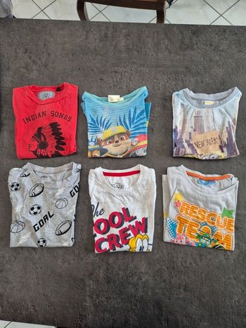 Lot tee shirts garçon