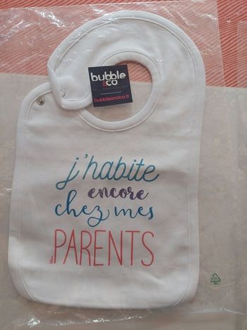 Bavoir neuf bubble &co