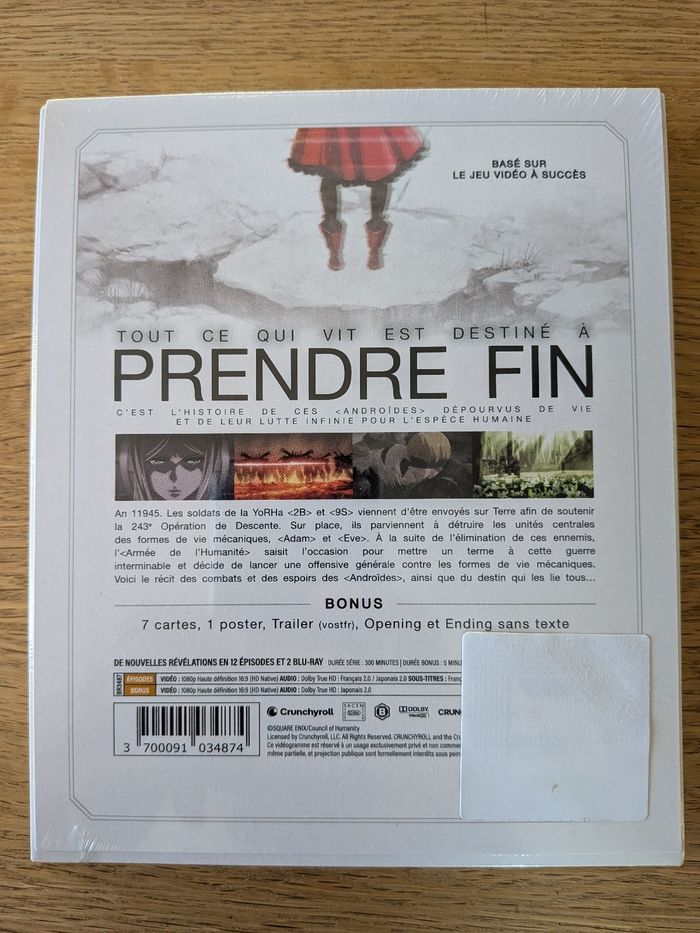 Blu Ray Nier automata ver 1.1a partie 2 neuf sous blister - photo numéro 2