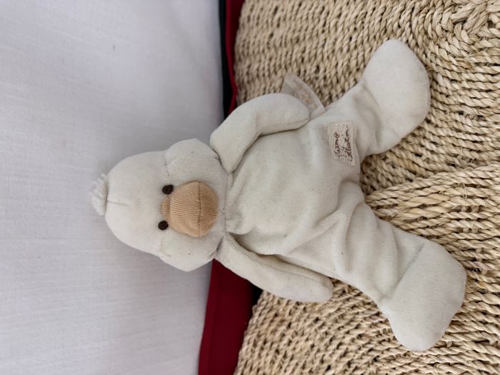 doudou canard couché tiamo