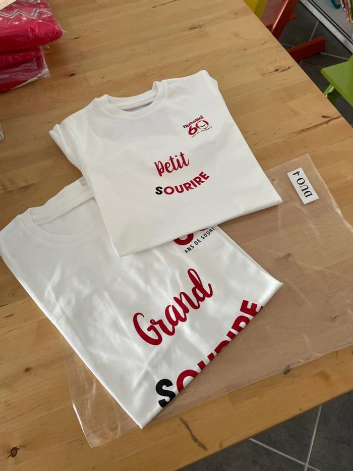 Duo de tee shirts nutella parent enfant
