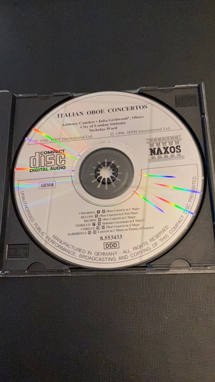 CD. Italian Oboe Concertos. - photo numéro 4