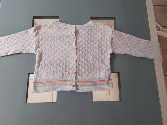 Gilet blanc 8ans - photo numéro 2