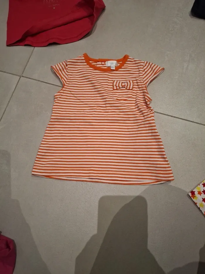 Lot de 14 tee shirts 12 mois fille - photo numéro 9