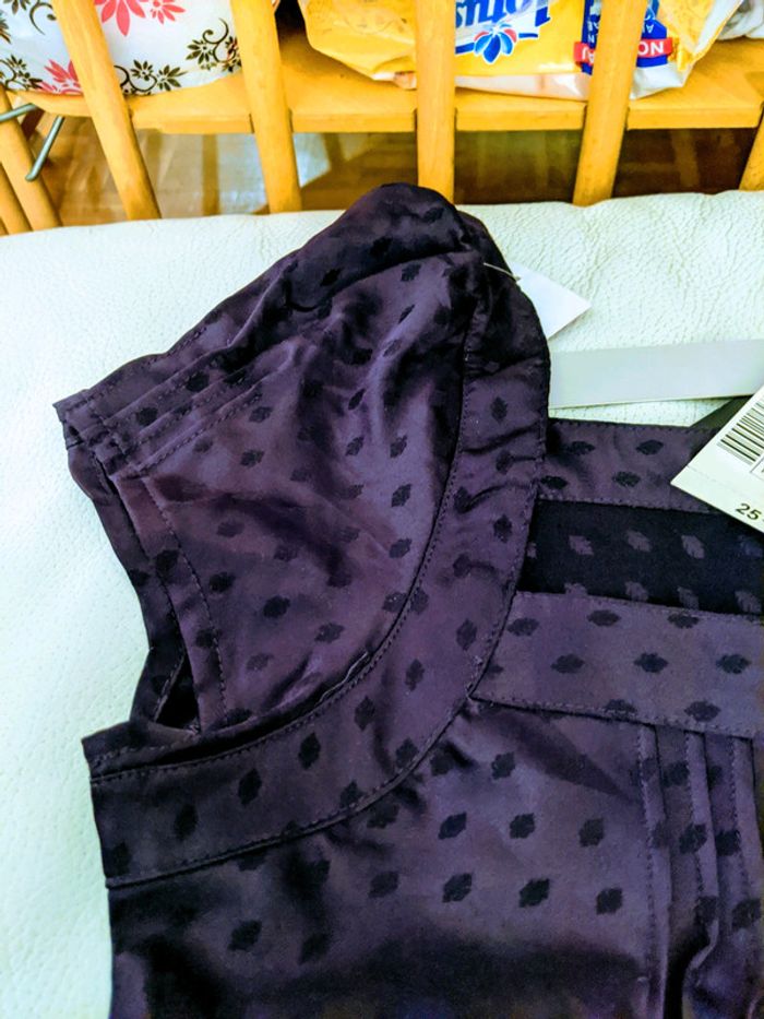 Chemisier manches courtes violet - photo numéro 2