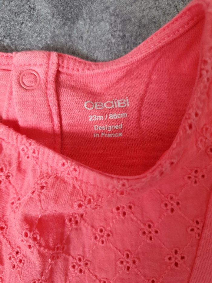 Lot 3 t-shirts/débardeur bébé fille 23-24 mois neuf - photo numéro 6