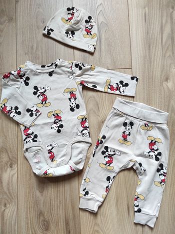 Ensemble body + legging + bonnet Mickey