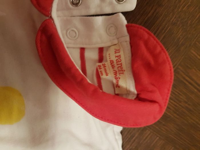 T shirt body intégré 24m - photo numéro 2