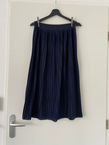 Jupe plissée Monoprix bleu marine taille S