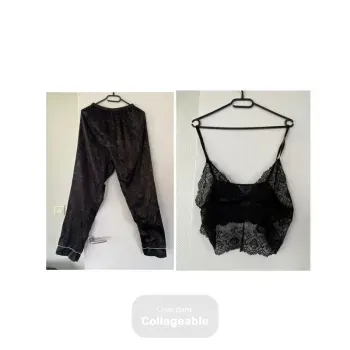 Ensemble pyjama en satin dentelle