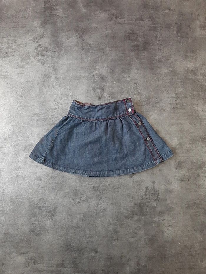 Jupe en jeans réglable fille 100% coton