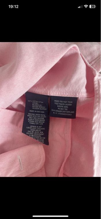 Chemise rose Ralph Lauren neuve taille M 💗