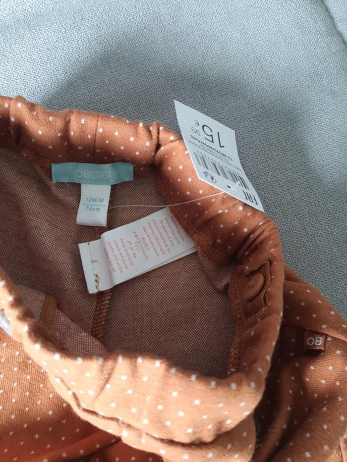 Pantalon Obaïbi taille 18 mois neuf avec étiquettes - photo numéro 3