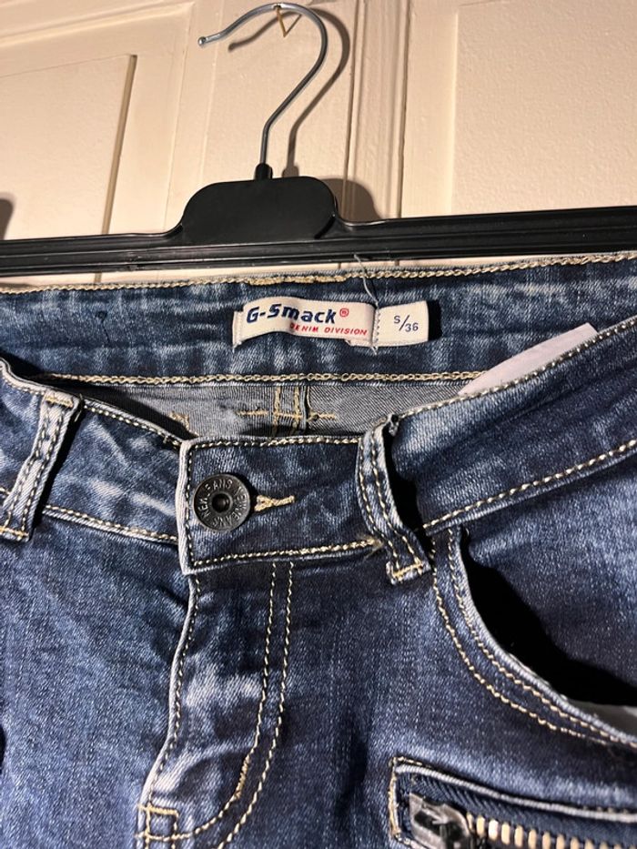 Jeans skinny femme taille 36 g smack - photo numéro 4