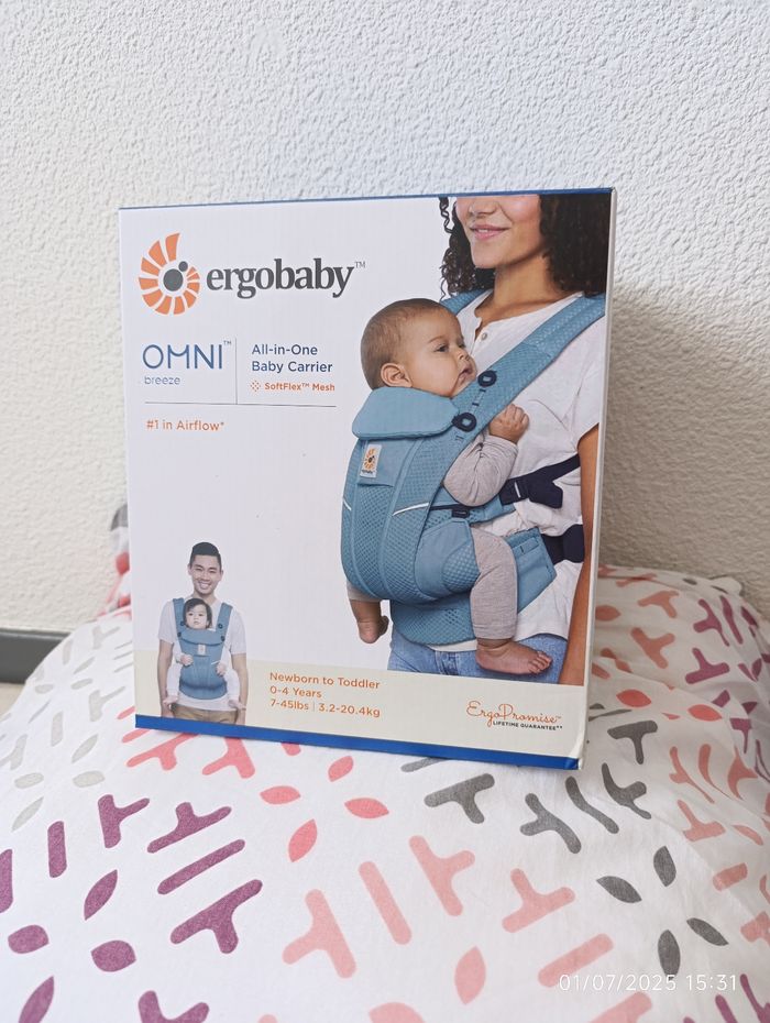 Porte-bébé physiologique Ergobaby omni Breeze neuf - photo numéro 2