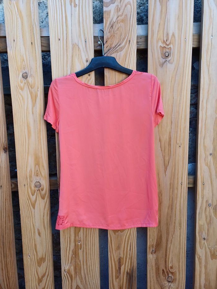 Jolie blouse à manches corail Esprit - photo numéro 8