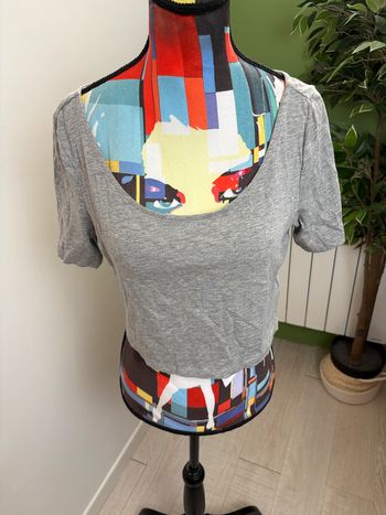 Crop top H&M | Gris | Taille 38
