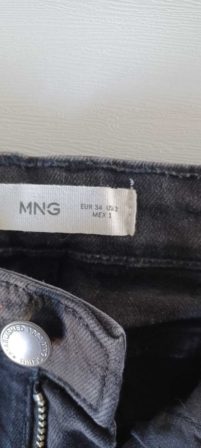 Pantalon jeans élastique femme taille xs MNG newisa - photo numéro 5
