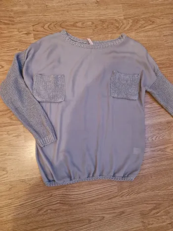 Pull maille et tissu fin taille S/M